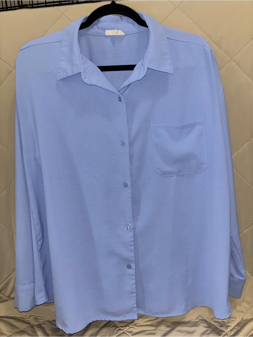 easel Light Blue Women's Button-Down Shirt